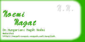 noemi magat business card